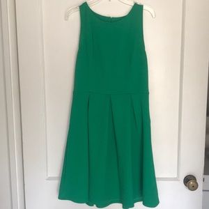 Emerald green sleeveless dress